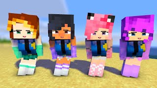 poi poi me too aphma police family and friends  minecraft animation shorts [upl. by Hayidah]