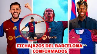 🚨LOCURA NUEVO BARCELONA 20242025  FICHAJES YA CONFIRMADOS PARA LA PROXIMA TEMPORADA [upl. by Rafaela]