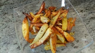 بطاطس مشرملة ومقلية Pommes de terre genre frites aux herbes et au paprika [upl. by Drannek]