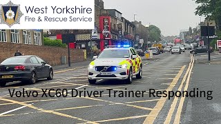 FIRST CATCH West Yorkshire Fire amp Rescue Service Driver Training Car Responding [upl. by Gosselin]