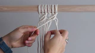 Macrame For Beginners  28 Days of Knots Day 16 Leaf Pattern [upl. by Connelly]