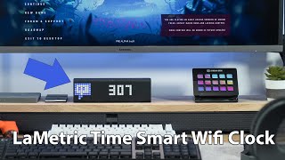 The LaMetric Time Smart Wifi Clock Terrible speaker Incredible Visuals [upl. by Jeaz]