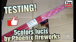 FIVE COLORS LUCIS ByPhoenix fireworks [upl. by Ielak]