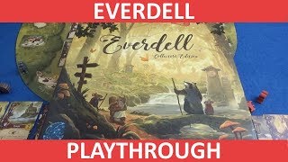 Everdell  Playthrough  slickerdrips [upl. by Nillok]