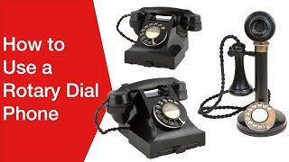 How to Use a Rotary Dial Phone  Telephone [upl. by Nyleaj]