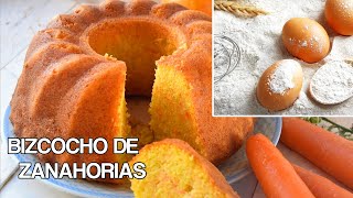 COMO HACER UN BIZCOCHO DE ZANAHORIAS  Pastel de zanahorias esponjoso suave y muy facil de hacer [upl. by Mikael]