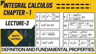 Integral Calculus  Lecture 3 [upl. by Imar413]