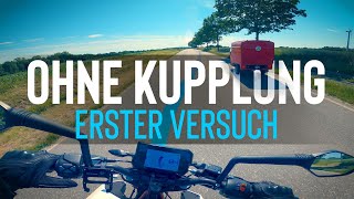 Motorrad Schalten Ohne Kupplung Lernen  KTM DUKE 390 [upl. by Adirahs]