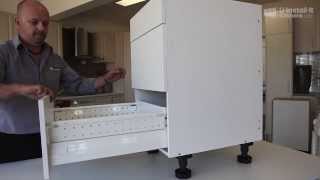 Inserting and Removing Drawers  UInstallIt Kitchens [upl. by Remmos]