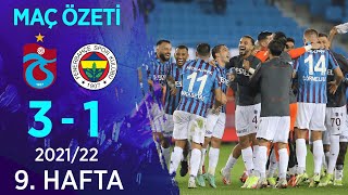 Trabzonspor 31 Fenerbahçe MAÇ ÖZETİ  9 Hafta  202122 [upl. by Berti]