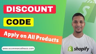 How to Apply a Discount on All Products in Shopify ✅ Shopify Discount Code [upl. by Menendez]