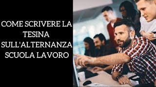 Come scrivere la relazione sullalternanza scuola lavoro [upl. by Anirbaz]