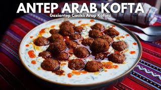 Addictive Spiced Bulgur Balls with Garlic Yogurt Antep Arab Kofta [upl. by Zelten]