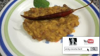 FRIJOLES REFRITOS CON CHORIZO  Vicky Receta Facil [upl. by Aubrie]