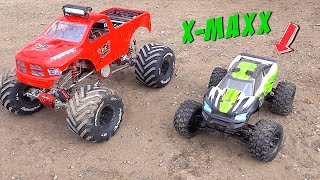 RAMINATOR MONSTER TRUCK 49cc GAS POWERED w RIGID LED LIGHT BAR  RC ADVENTURES [upl. by Hiram]