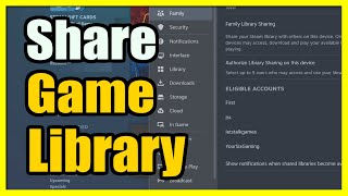 How to Share your Game Library on STEAM to another Account Easy Tutorial [upl. by Celesta948]