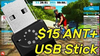 15 USB ANT Stick for Zwift or Rouvey Smart Trainers Cycleops and Wahoo KickR [upl. by Jackqueline]