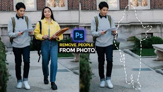 How to Remove People From Photos in Photoshop । Content Aware Fill Photoshop [upl. by Lorne38]