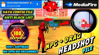 Drag Headshot Npc Name Config File  Free Fire Npc Name Config File  FF Npc Name Headshot Hack [upl. by Kip]