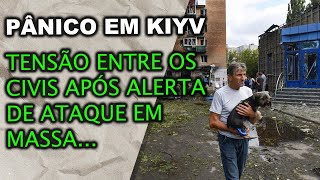 Tensão entre os civis em Kiyv após embaixadas fecharem as portas e alertarem para ataque iminente [upl. by Lonier659]