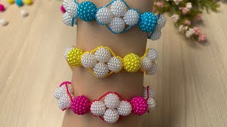 BEAD BRACELET EASY AND FAST [upl. by Yramesor473]