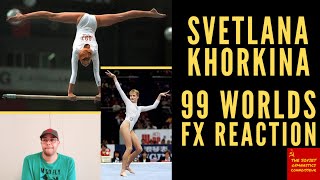 Svetlana Khorkina Хоркина Светлана 🇷🇺 1999 Worlds Gymnastics FX Reaction [upl. by Neelyk]