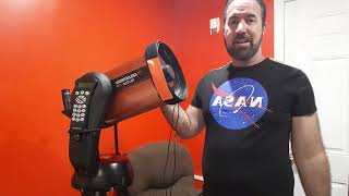 Alineamiento de montura Celestron NexStar SE altazimutal usando dos estrellas [upl. by Repsihw]