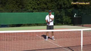 How To Hit A Tennis Volley  Tip For More Feel [upl. by Aitnohs]