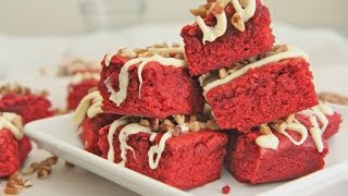 Chewy Red Velvet Brownies Recipe [upl. by Ailahtan]