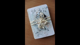 Vintage roses journal with tabbinding [upl. by Jamima]