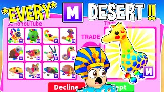 I Traded EVERY MEGA NEON Desert Egg Pet In Adopt Me  Roblox Adopt Me Trading Proof COMPILATION [upl. by Edalb]