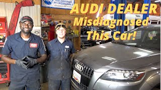 AUDI Q7 Stuck in Limp Mode  Code P0299 Turbocharger UnderBoost  Dealer says Replace Turbo Part 1 [upl. by Adrianne714]