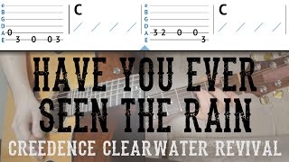 quotHave You Ever Seen The Rainquot Easy Guitar Lesson  Tutorial  CCR John Fogerty [upl. by Annaek]