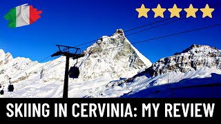 SKIING in CERVINIA ITALY My REVIEW ⛷🇮🇹 [upl. by Cohn]