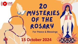 📿 247 Holy Rosary 🌹 20 Mysteries in English🙏 Basilica of Bom Jesus 🙏15 Oct 2024 oldgoachurch [upl. by Higbee768]