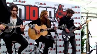 Love Bites Halestorm acoustic at Download Festival 2012 [upl. by Eeleimaj309]