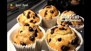 Muffin Kek Tarifi  Damla Çikolata Süslemeli  – Kalıptan Çıkan Yumuşacık Lezzet [upl. by Acissj]