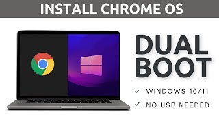 How to Dual Boot ChromeOS and Windows 1011  Install ChromeOS 2024 [upl. by Ydner479]