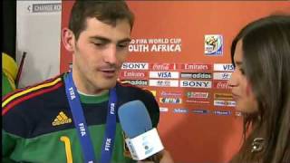 Iker Casillas Kissing Sara Carbonero  BEHIND THE CAMERA  HD [upl. by Ashelman]