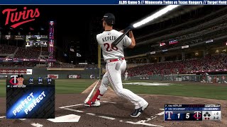 MLB The Show 24  Minnesota Twins vs Texas Rangers  ALDS Game 5 [upl. by Themis924]