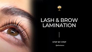 Elleebana Lash and Brow Lamination  Step by Step [upl. by Neyrb]