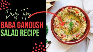 BABA GANOUSH SALAD  SALAD RECIPE  DELICIOUS AND TASTY  FOOD TRAND 2024 [upl. by Aelber]