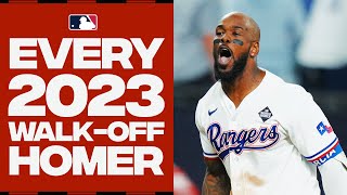 EVERY 2023 walkoff home run ft the MOST HYPE celebrations and BAT FLIPS [upl. by Femi]