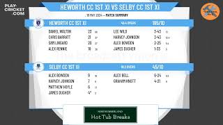 Heworth CC 1st XI v Selby CC 1st XI [upl. by Cinemod]