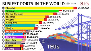 THE WORLDS BUSIEST SHIPPING PORTS 1999  2023 [upl. by Irihs]