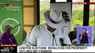 Lesotho Elections  Newlyformed party Revolution For Prosperity outlines way forward [upl. by Nesiaj]