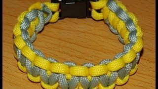 Anleitung zweifarbiges Paracord Armband D [upl. by Zondra]