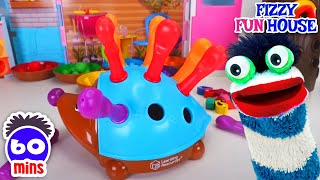 Fizzy Explores Colors amp Crayons Helping Birds and PJ Masks  Fun Compilations For Kids [upl. by Arob]