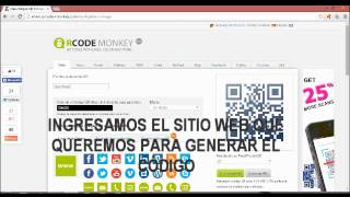 TUTORIAL DE QRCODE MONKEY [upl. by Noivaz]