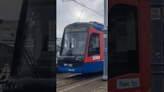 Sheffield Supertram Tram Train 399202 in Sheffield City Centre [upl. by Eynaffit620]